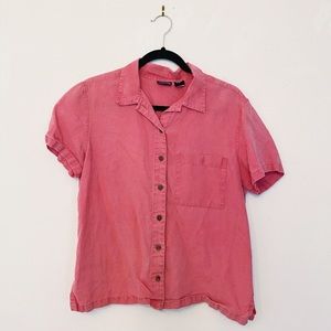 Patagonia 100% hemp button down shirt - vintage pink
